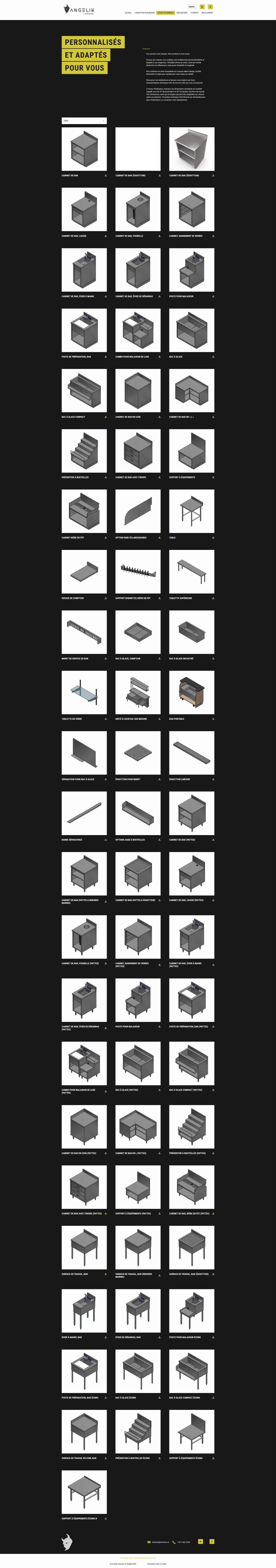 Page produit Angelik